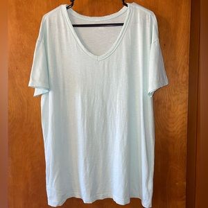 Aerie Aqua Blue Oversized Tee